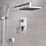 Remer SFR98 Rain Shower System with Handheld, Rain Shower Head, Shower Faucet Set